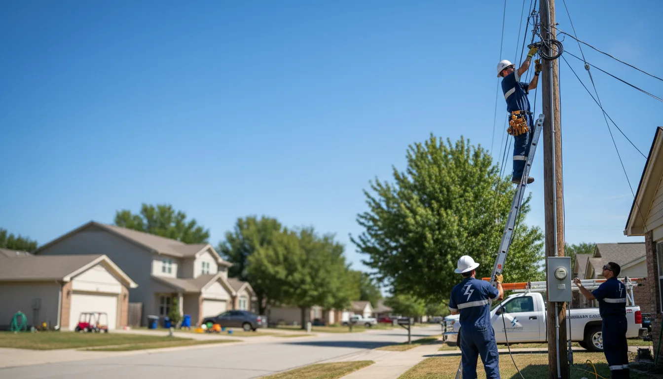 Residential electrician providing installation services in Hicksville, OH